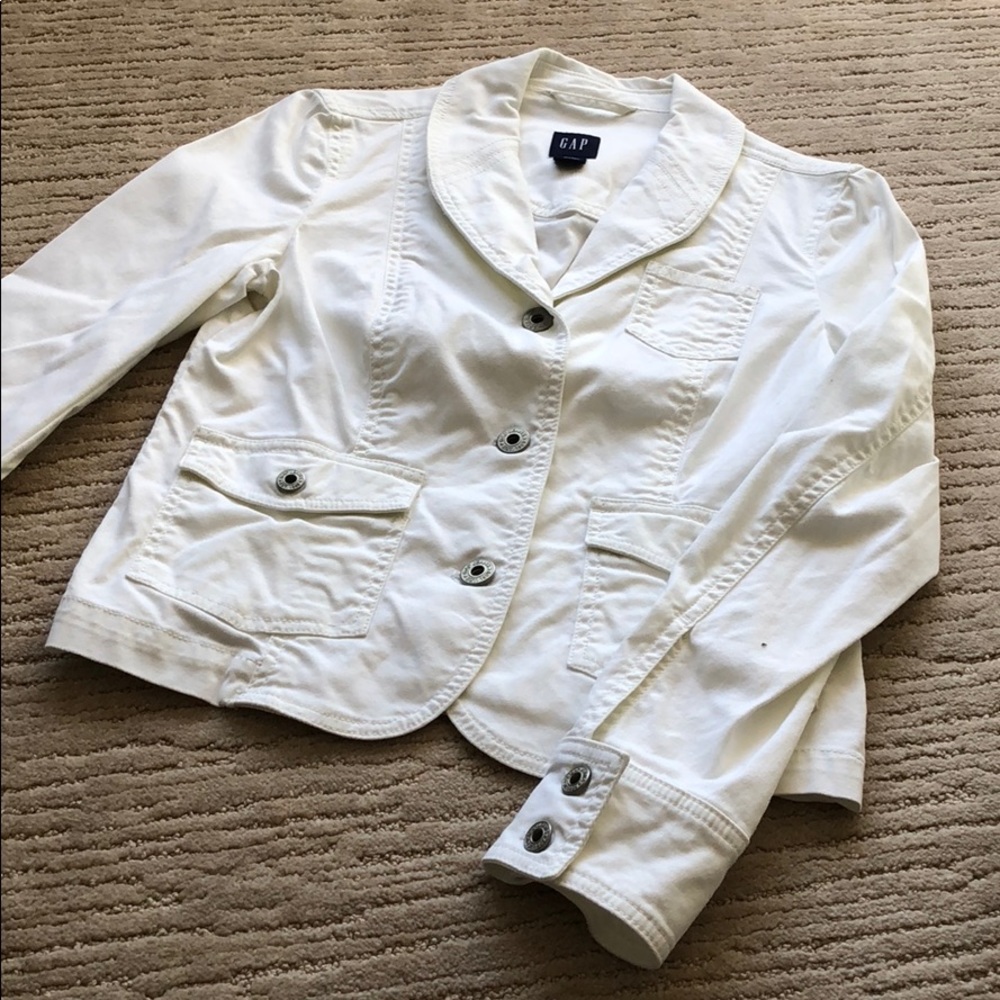 White Gap Jean Jacket